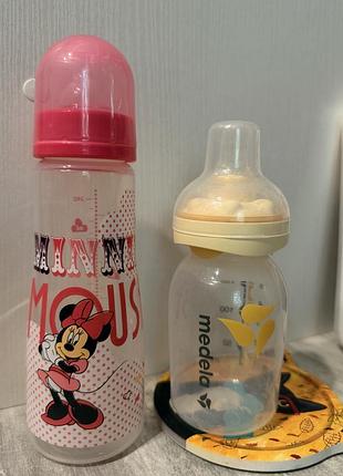 Пляшечка для годування medela baby bottle with calm +подарунок