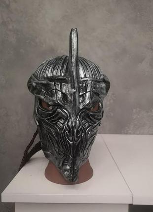 Карнавал маскарад маска шлем владения helm of domination из вселенной игры world of warcraft король Лич косплей хеловин хелоуин геловин