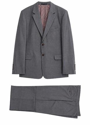 Костюм чоловічий paul smith, сірий, класичного крою піджак брюки