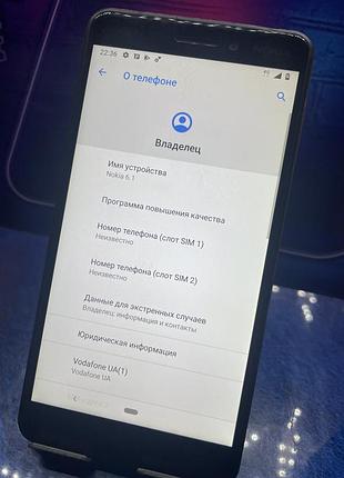 Смартфон nokia 6.1 (ta-1043) нокія смартфон 3