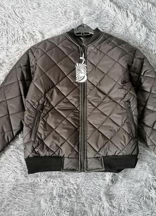 Стеганый бомбер унисекс