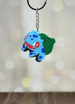 Брелок на ключи pokemon bulbasaur anime покемон бульбазавр аниме пикачу pikachu брелоки