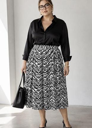 Елегантна спідниця +size 58–60 ✨ офіс, під жакет