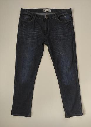 Чоловічі прямі тонкі джинси zara  l/xl пояс 52-54 см
