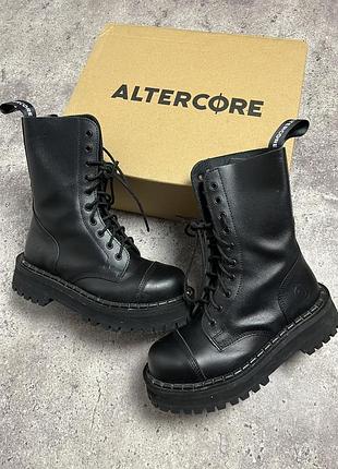 Чоботи на платформі шкіряні altercore 353