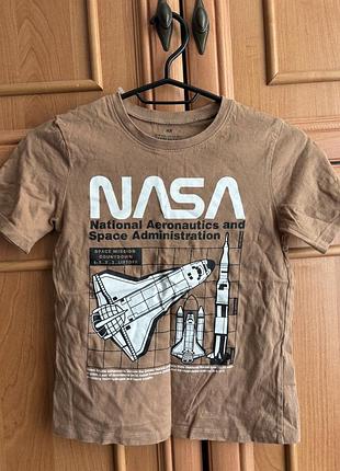 Футболка nasa з h&m для хлопчика 6-8 років