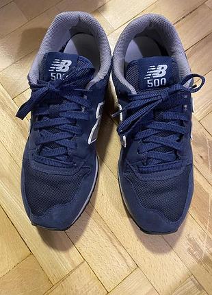 Оригінальні кросівки new balance 500 (темно-сині / navy)