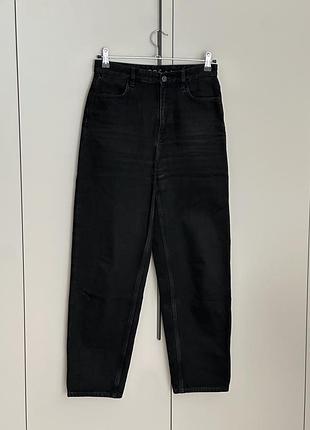 Cos чорні джинси tapered high rise ankle leg