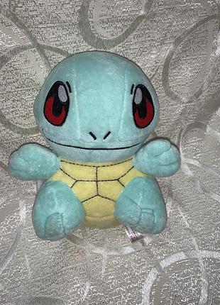 Оригінальна м'яка плюшева іграшка pokemon персонажа сквіртла (squirtle) із популярної франшизи «покемони».