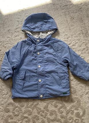 Легка голуба курточка для хлопчика з плащівки zara 92 розмір