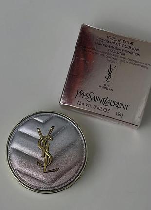 Тональний кушон ysl touche éclat glow-pact cushion