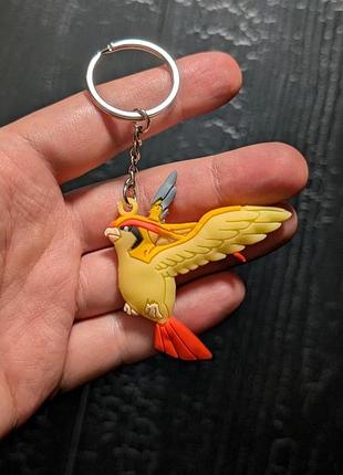 Брелок на ключи pokemon pidgeot anime брелоки птица пиджит аниме покемон пиджеот ястреб птичка пикачу pikachu