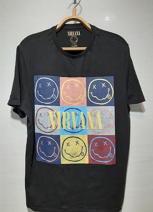 Чорна футболка nirvana xl  100% котон 2022 рік