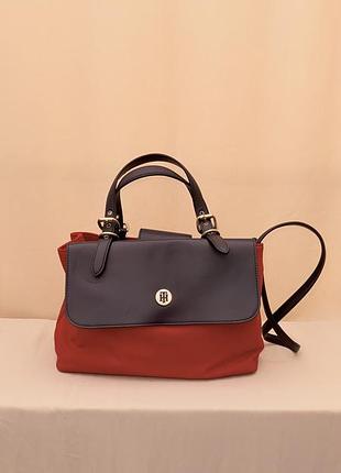 Сумка жіноча tommy hilfiger оригінал червоно-синя