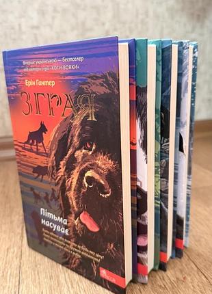 Книги «зграя» ерін хантер (комплект із 4 книг, «хроніки зграї»)