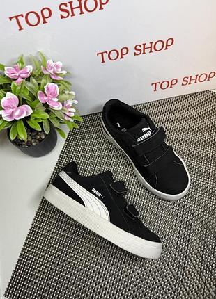 Оригинальные кроссовки детские puma липучка