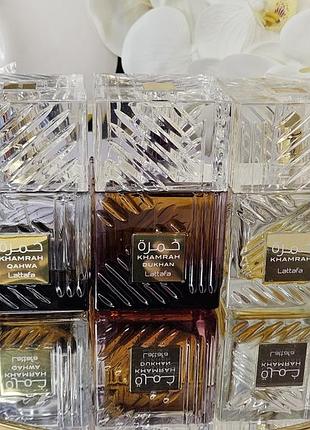 Lattafafa perfumes khamrah dukhan распил оригинал унисекс черный перец ром Ладан табак кожа амбра 2024