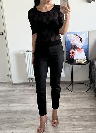 Шерстяные брюки moschino boutique