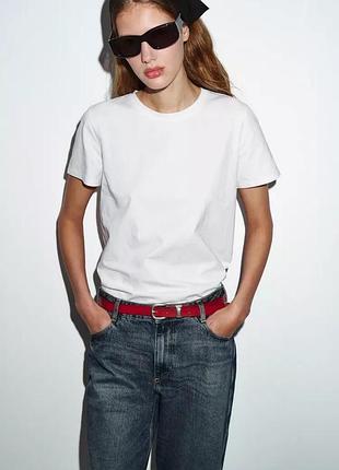 Базова котонова футболка zara