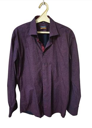 Интересная рубашка eterna slim fit, 43/17 3