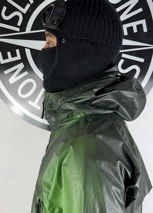 Вітровка stone island термохромна змінює колір від температур преміум якість стон айленд дощовик куртка чорна зелена