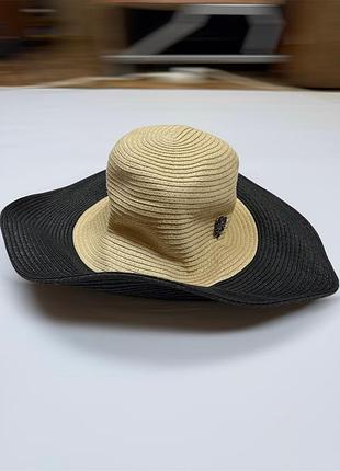 Philip treacy for thomson жіноча літня солом'яна плетена шляпа капелюх флоппі від сонця оригінал