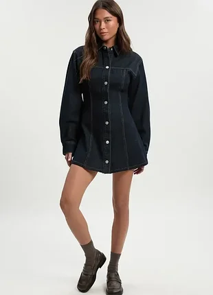 Нова джинсова сукня-сорочка boohoo з бірками uk 16 (eur 44)