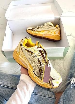 Кроссовки off-white be right yellow арт 16026