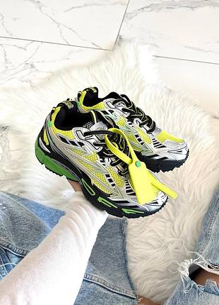 Кросівки off-white be right toxic green    арт 16025