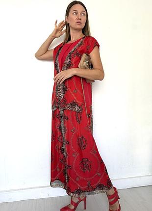 Шовкова червона сукня collezione