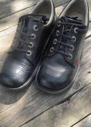 Шкіряні туфлі kickers kick lo 38 р. з оригінальними супінаторами