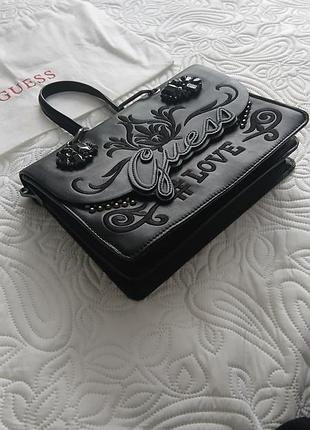 Классная сумка guess оригинал с камушками сумка клатч сумочка guess