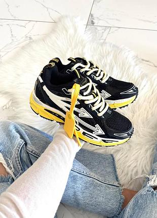 Кросівки off-white be right back black yellow   арт 16029