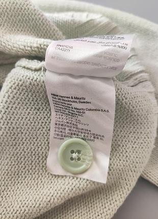 Укорочений кардиган h&m divided xs фісташковий / м’ятний 6