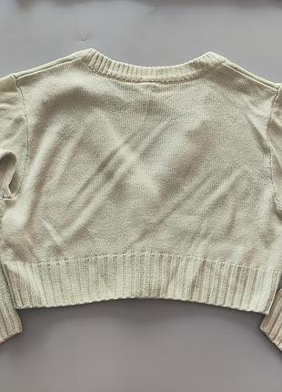 Укорочений кардиган h&m divided xs фісташковий / м’ятний 5