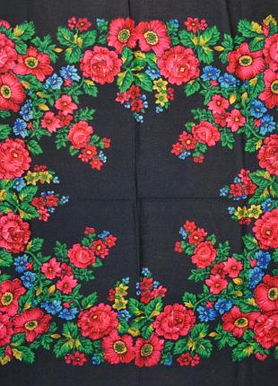 Винтажный шерстяной платок / шерстяной платок / платок / платок
