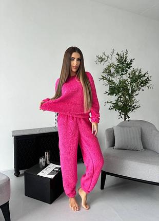 Тепла піжама хутро тедді 🔥 кофта та штани