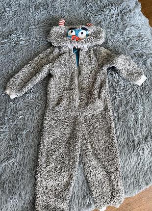 Дитячий махровий/флісовий комбінезон-кігурумі 🐻‍❄️