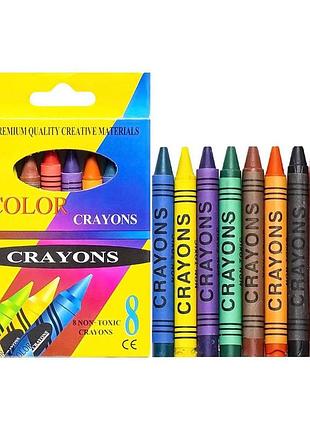 Карандаши восковые crayons 2008a 8 цветов