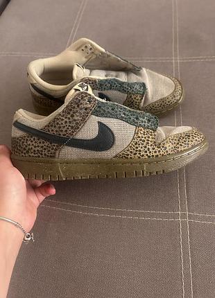 Кросівки nike dunk low golden moss анімалістичні кросівки найки