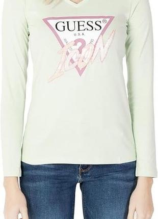 Лонгслів зелений guess icon xs