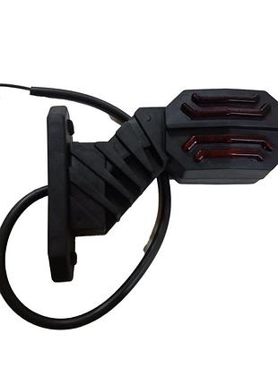 Габарит "рожка" косой 13,5см 12/24v красный+белый+желтый 12+12+4 led дракон прав+лев. (2шт./уп)