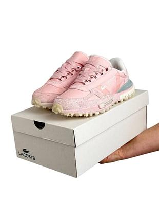 Женские кроссовки lacoste elite active pink