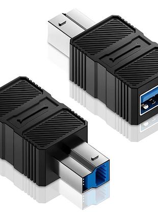 Usb-адаптеры usb а на usb в, тип а 3.0 (разъем female) на тип в (разъем male), коннектор питания и передачи данных для принтера, сканера