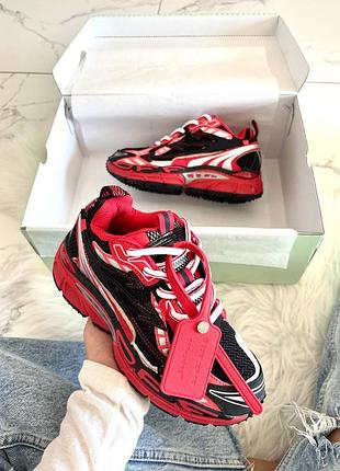 Кроссовки off-white be right back blood red арт 16027