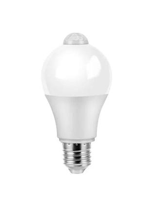 Лампа светодиодная с датчиком движения e27 5 вт led