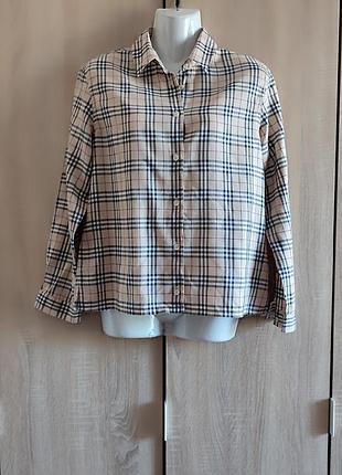 Фирменная хлопковая рубашка burberry