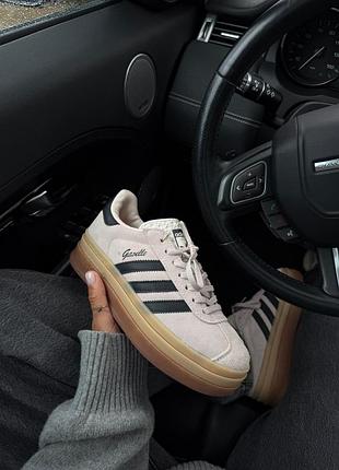 Кросівки adidas gazelle bold pink / black