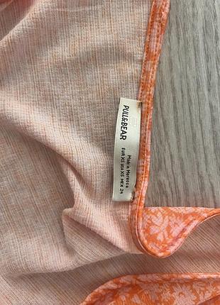 Міні сукня pull&bear помаранчева xs 2