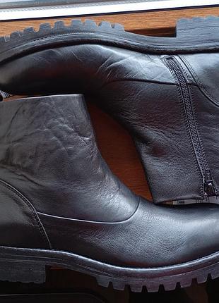 Черевики jack & jones jfwbenjamin zip b oot 12241124 оригінал нові р.42 чорні натуральна шкіра